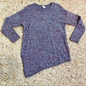 J Jill PureJill Asymmetrical Hem Knit Long Sleeve Sweater Size M